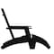 Flash Furniture Modern Black Wide Slat Adirondack Chair & Ottoman JJ-C14509-14309-BK-GG - alternate 2